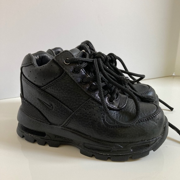 Nike Air Max Goadome ACG Black Leather Lace Up Toddler 9C - Picture 1 of 12